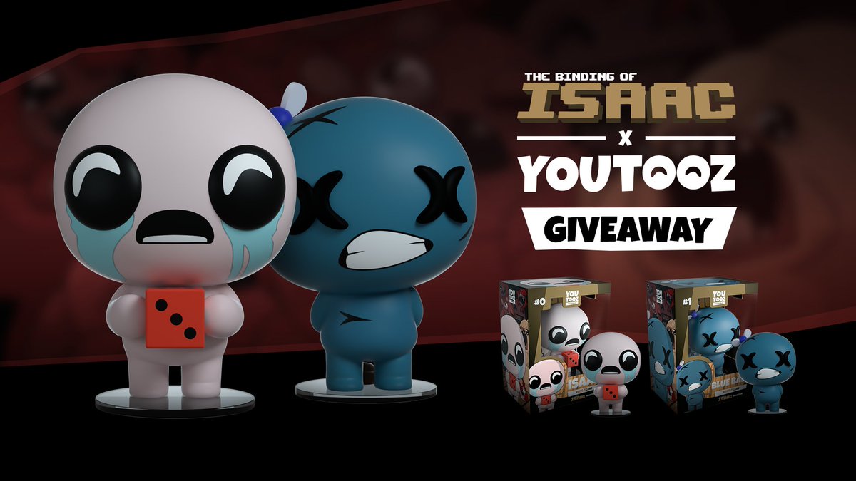 binding of isaac giveaway 💩 rt for isaac and like for blue baby to enter to win 🎲 5 winners for each announced friday!