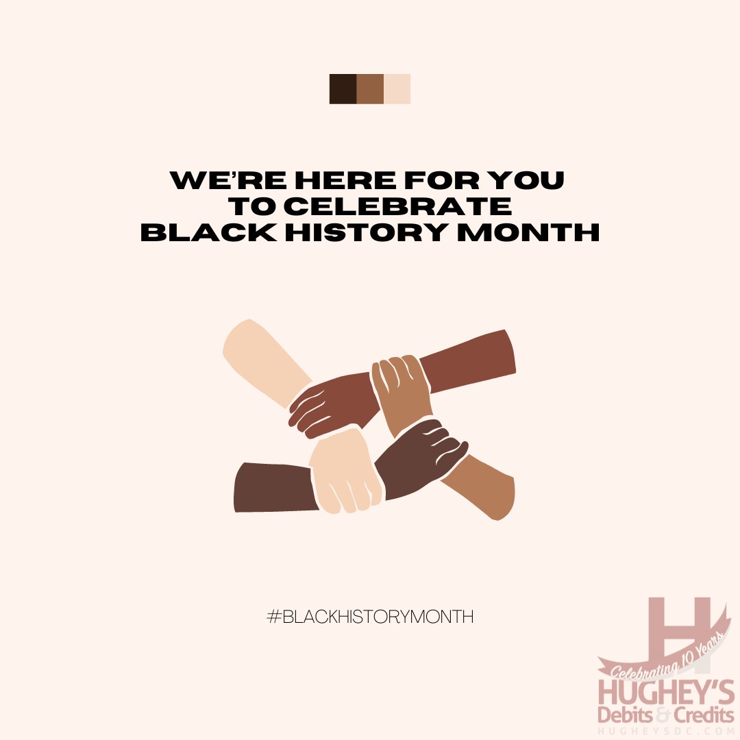 hugheysdc's tweet photo. It's Black History Month! Let's celebrate the good deeds and accomplishments of those that have paved the way and made it possible for African Americans everywhere to be successful! Join us as we highlight some of the greats this month! #BlackHistoryMonth #accounting #taxes https://t.co/foBpH6SfxH