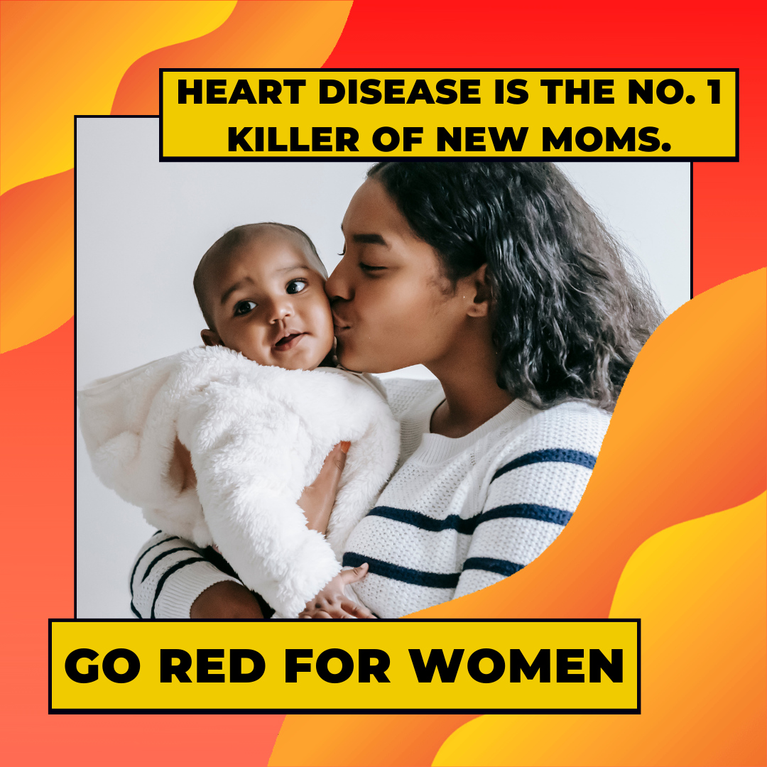 MIHealthClinic's tweet photo. Cardiovascular disease is the No. 1 killer of new moms and accounts for over one-third of maternal deaths. Black women have some of the highest maternal mortality rates, 17 per 100,000 live births – but it is about 43 per 100,000 births for Black women. #GoRed4women #SaginawMI https://t.co/xtUUCJPc5w