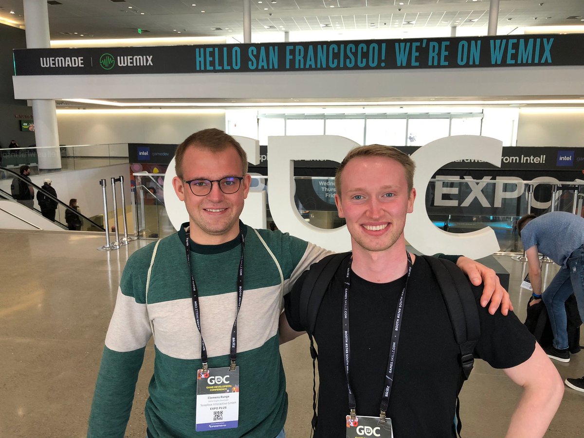 SoapboxDevs's tweet image. [March 2022] Clemens &amp;amp; James attended #GDC22 in San Francisco - our first international games event! We are inspired by the many impressions and conversations with various industry professionals. Attached is our favorite artwork from the @SFMOMA