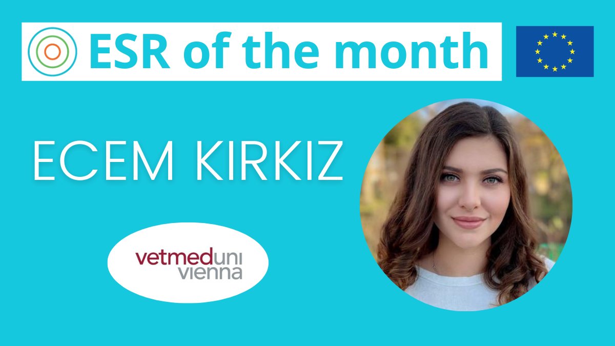 intercept_mds's tweet photo. 📢 ESR of the month 

In February, we are featuring @Kirkiz_E, who is ESR 7 in @florian_grebien's group at the @VetmeduniVienna in Austria. Check out her video below and stay tuned for more content throughout the month! https://t.co/wjUbx9Ldbu