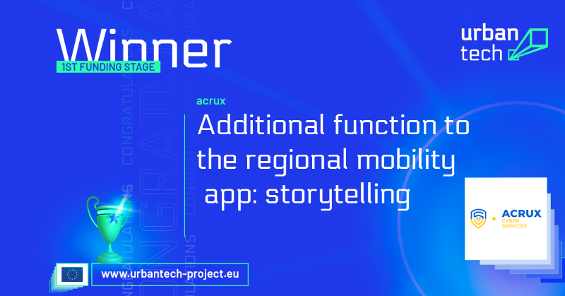 urbantechh2020's tweet photo. Get ready for the adventure #ACRUX and congratulations.π
The need for a central mobility platform is important to help people stay mobile in every circumstance.
How? Get the answerπ https://t.co/DBnP3ajlQl
@CORDIS_EU @EU_EISMEA #Clusters_EU @EEN_EU #INNOSUP