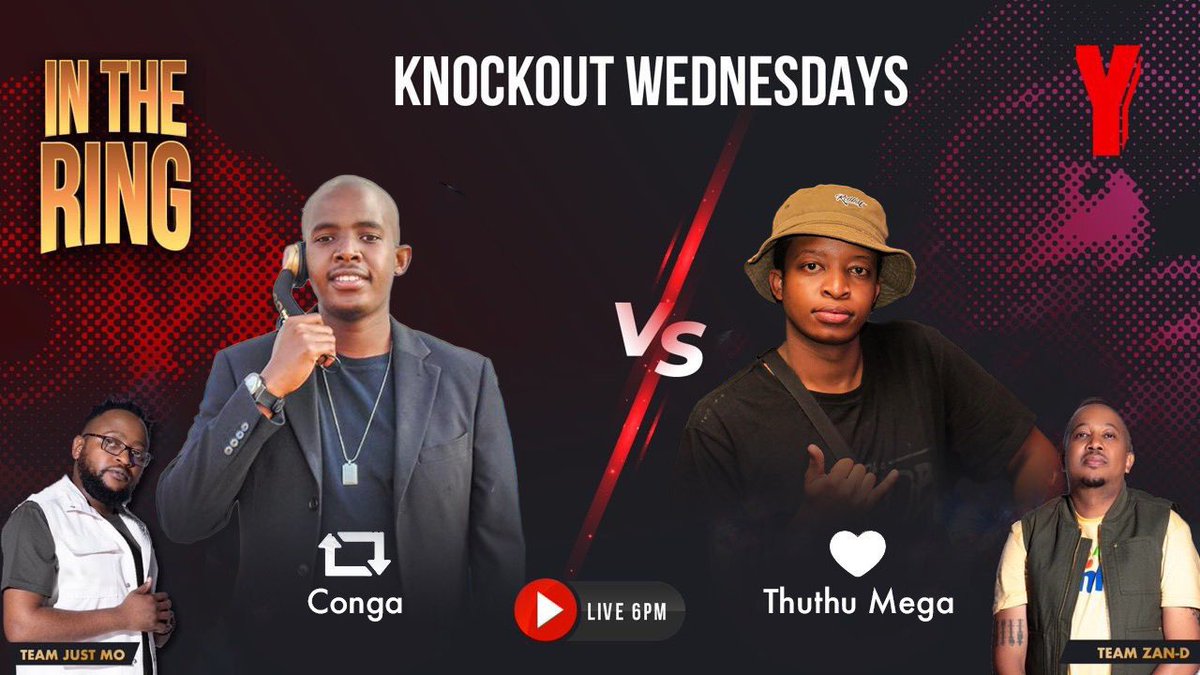 What's good Yires?! It's time for #KnockoutWednesdays.
The battle is on for the YTKO residency for February! Who has dibs on this spot? You decide! Vote for your favourite DJ. 

Retweet for @iamconga &amp; like for 
@thuthu_mega98
#YTKO
#InTheRing
#KnockoutWednesdays.