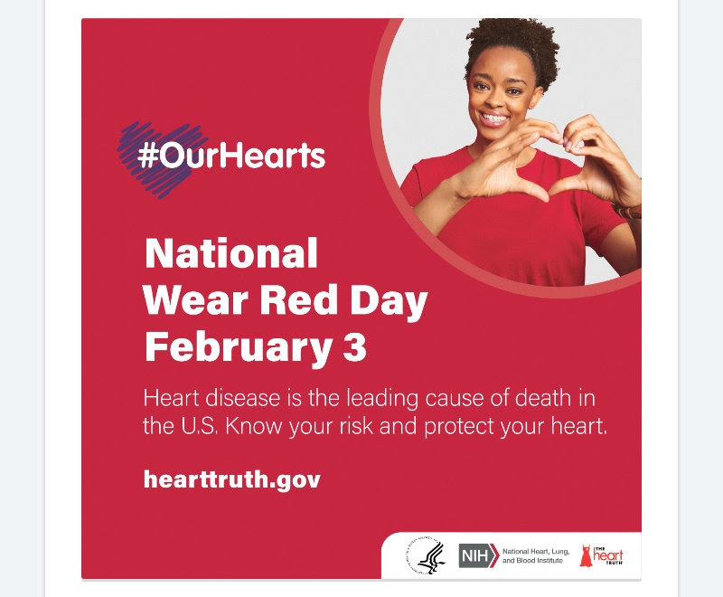 Sandburg #WearRedDay is this Friday! Lets come together as we raise awarenss about cardiovascular disease and save lives!