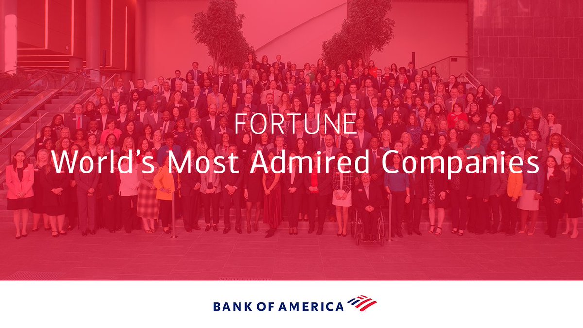 Every day, we strive to be a great place to work for our teammates – knowing that when they are supported, we best deliver for our clients and communities. Thank you, @FortuneMagazine, for recognizing us as one of the World’s #MostAdmiredCos. bit.ly/3YaLbwF