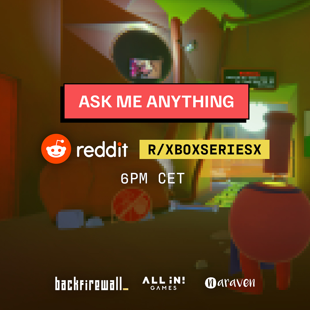 naraven_games's tweet photo. #Xbox Players! Join us today at 6 pm CET for an exclusive #AskMeAnything with @NaravenGames, the developers of #Backfirewall, on @Reddit (r/XboxSeriesX)! https://t.co/dAxCiZ56w0

#IndieGame #IndieGameDev #Gaming https://t.co/xmJwyeso1V
