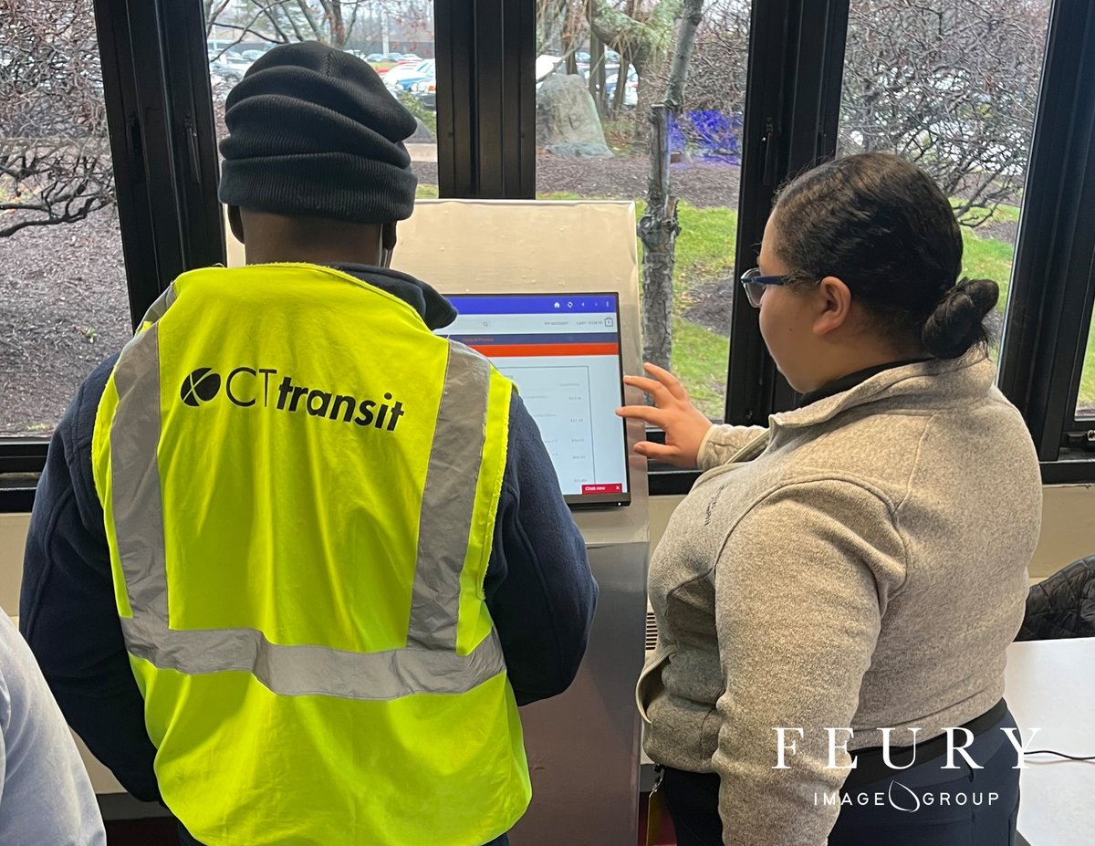 FeuryImageGroup's tweet image. There's a uniform fitting—and then there's a #Feury Program Fitting!

Earlier this month, @CTTransit employees got to try on various styles &amp;amp; options on-site, pick their favorites, then order on the spot w/ one of our Program Kiosks!

hubs.la/Q01zRsDH0 | #ManagedPrograms