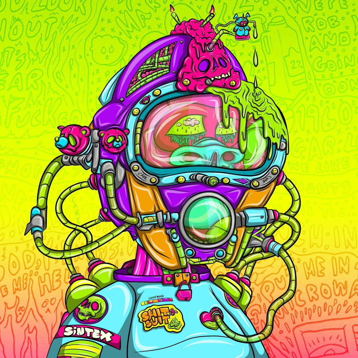 SintexGMT's tweet photo. Thank you @CakeNygard for this amazing #shitsuit for my @CakedApes 7070. Your art continues to amaze. It is also fun to see the #shitsuits on @BoredApeYC #MAYC @yugalabs 

LFG! 🚀 https://t.co/QLcIS5eTaP