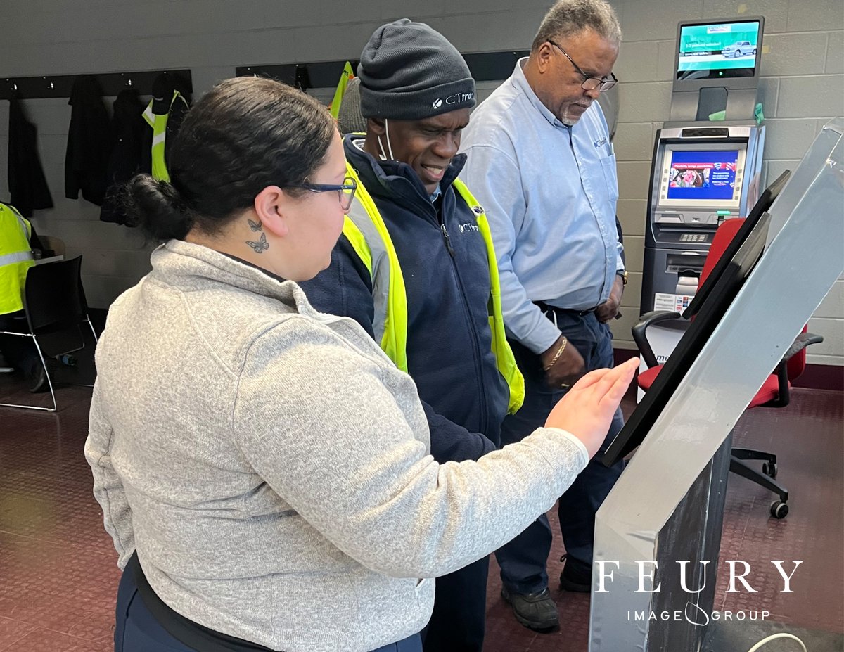FeuryImageGroup's tweet image. There's a uniform fitting—and then there's a #Feury Program Fitting!

Earlier this month, @CTTransit employees got to try on various styles &amp;amp; options on-site, pick their favorites, then order on the spot w/ one of our Program Kiosks!

hubs.la/Q01zRsDH0 | #ManagedPrograms