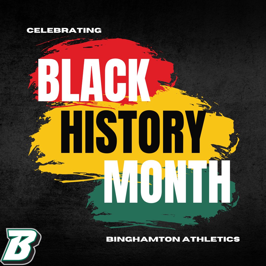 Today marks the first day of Black History Month. Binghamton Athletics honors the contributions, impact and legacy of our Black student-athletes, coaches and staff.

#BlackHistoryMonth #BingItOn