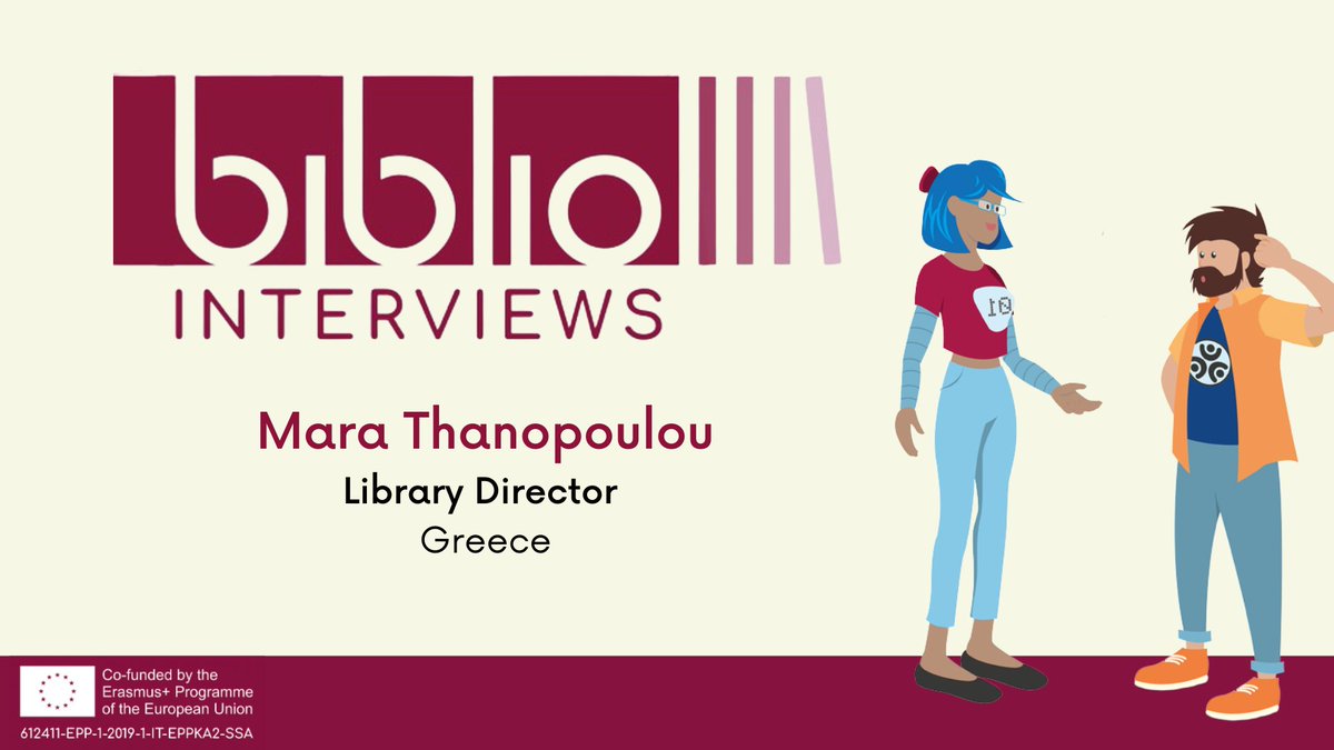 digital_biblio's tweet photo. 🥳 It is Wednesday, and you know what? It is time for our weekly #interview! 
 
This is Mara Thanopoulou, @eapuni library director, talking about her experience hosting #trainees in her #library in #Greece 
 
🌍Follow us for more #WBLstories! #DigitalBiblio https://t.co/ZQwzQI7NSr