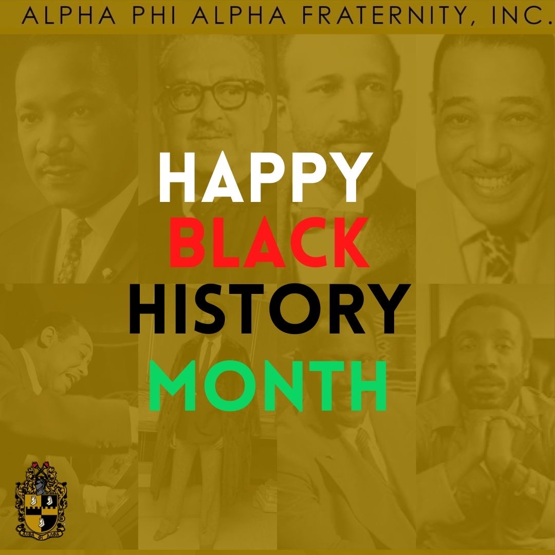 apa1906NETwork's tweet photo. Alpha Phi Alpha Fraternity, Inc. celebrates Black History Month. This month, we should reflect on the lessons of the past so that they may inform and champion our struggles in the present.

#APA1906Network #BHM2023 #MenOfDistinction #FirstOfAll https://t.co/uwupnQQrll