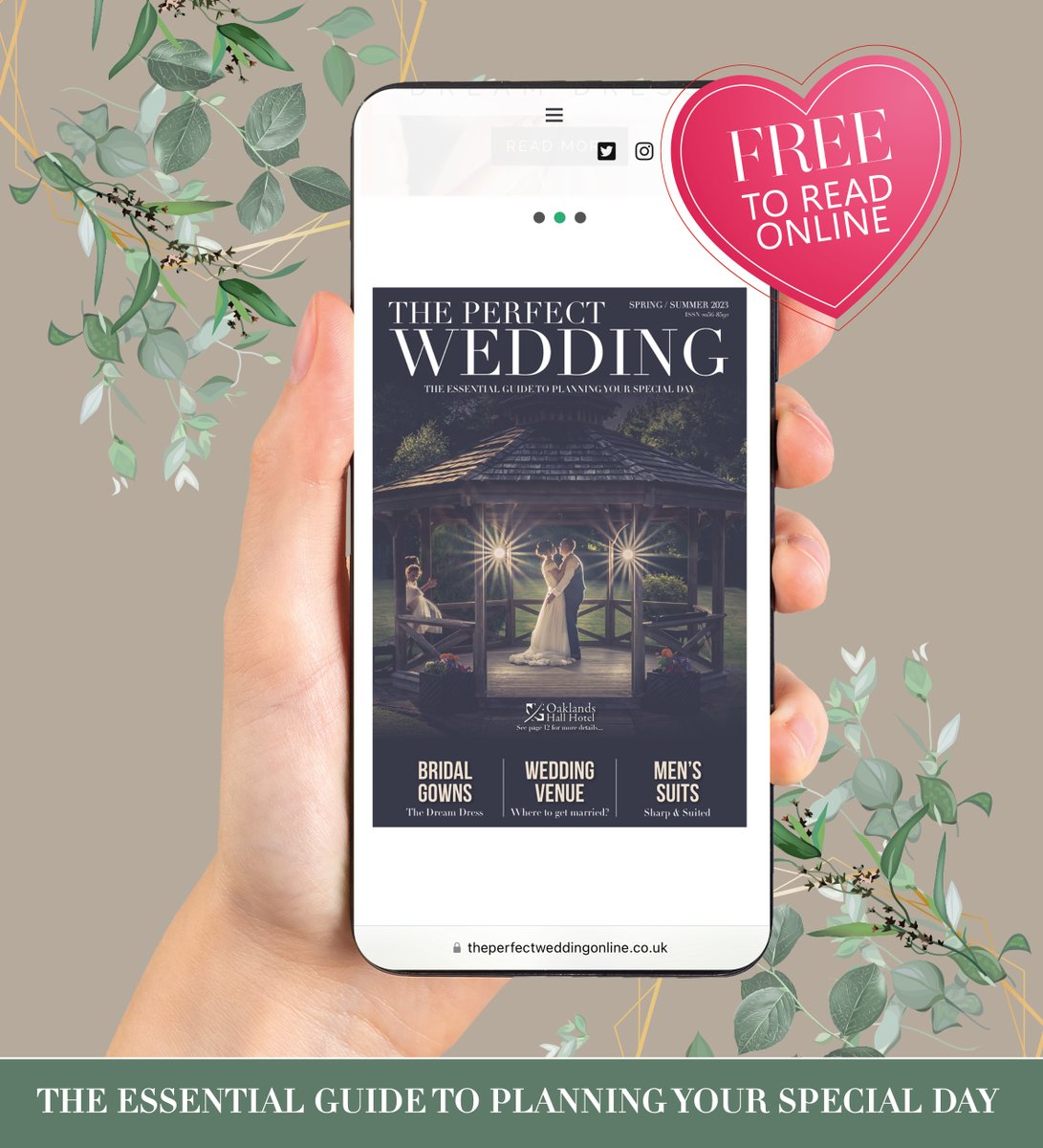 perf_wedding's tweet photo. Our latest Spring/Summer 2023 issue is available to read FREE online!
https://t.co/Z58NexUAJU 

#BigDay #perfectwedding #2023weddings https://t.co/9pqnzYe6iX
