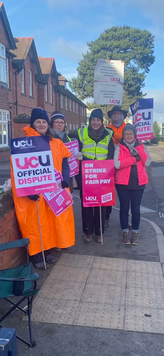 Another cold one today <a href="/HarperAdamsUni/">Harper Adams University</a> for the #ucuRISING strikes. Striking for improved working conditions. Only focusing on pay is not enough (and the offer was disappointing anyway).