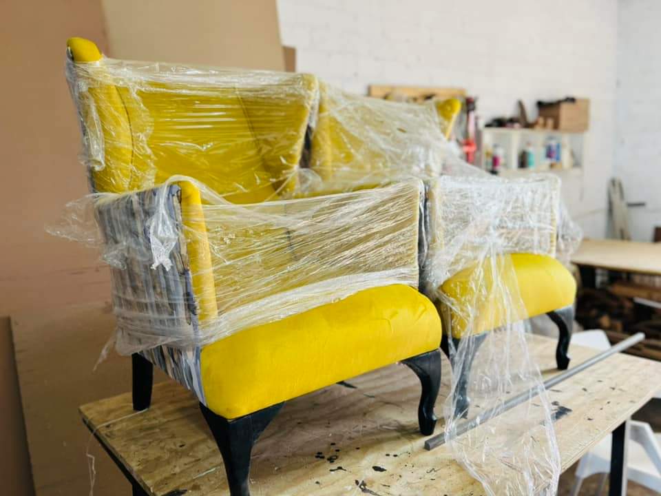 MayorPappas's tweet photo. B-Designs makes custom furniture. They were at the brink of closing due to loadshedding. This would mean 5 people lose their jobs. 

We have managed to keep them going through our small business development programme. 

Please support this local factory shop. https://t.co/vVu6yuf606