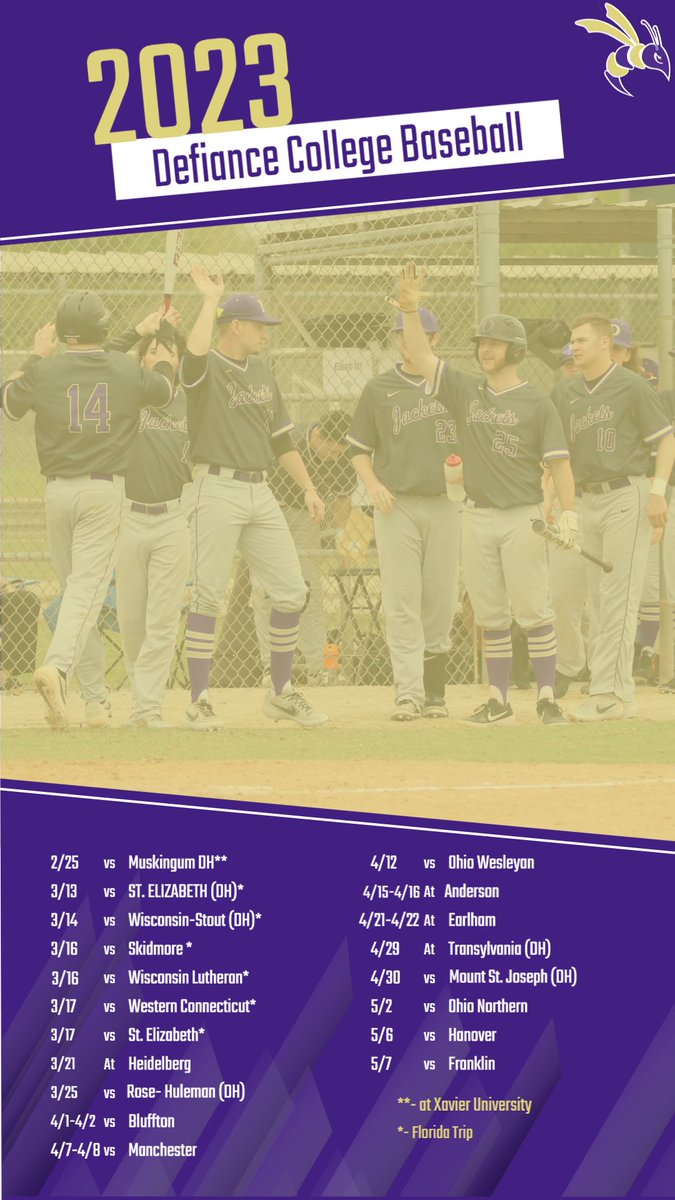Come check out the Yellow Jackets this Spring 👀⚾️⬇️