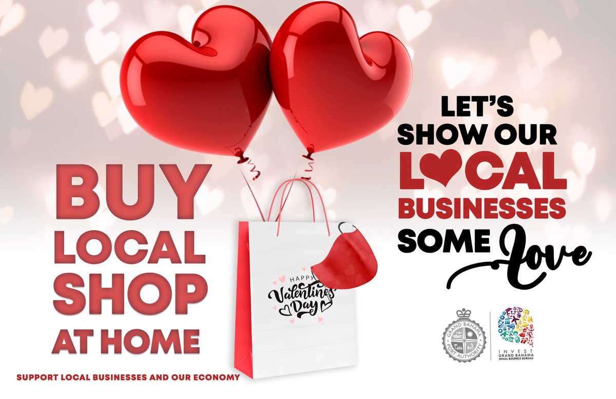 gbpasocial's tweet photo. It's February 1st &amp; officially the month of love! This Valentine’s Day, why not show some love to our Island's small businesses by shopping at home? Comment some of your favorite local businesses in the comments! #GBPA #ShopLocal #SpreadTheLove #SupportSmallBusinesses https://t.co/TncrTCYj0u