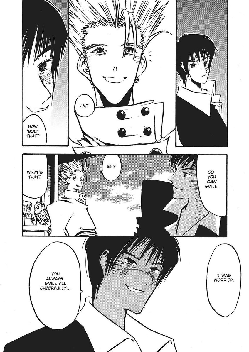 to quote my friend: "wow. there is some trigun in my yaoi" 