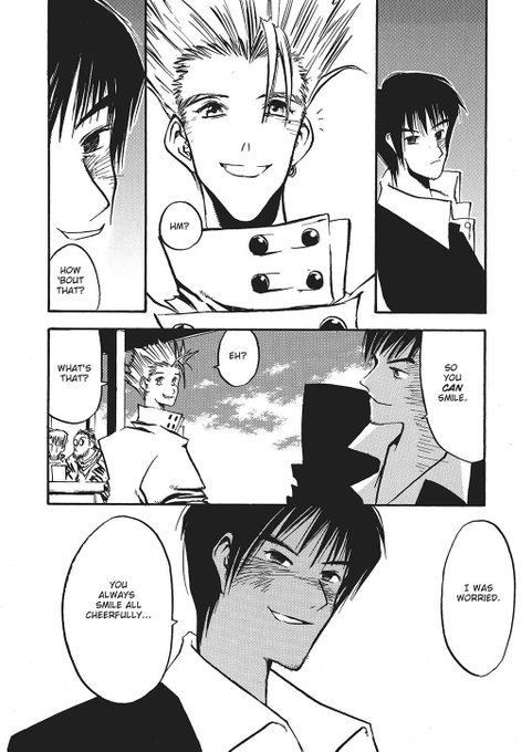 to quote my friend: "wow. there is some trigun in my yaoi" 