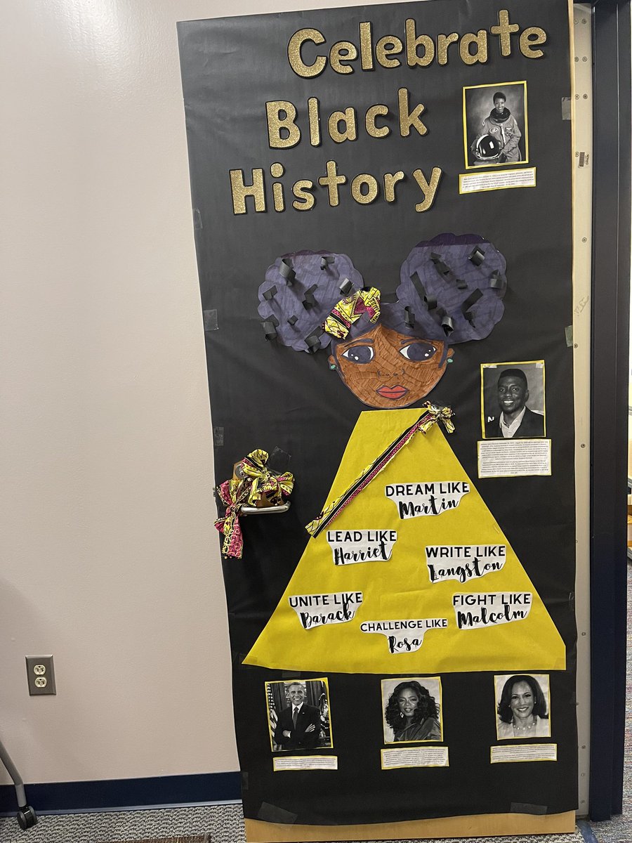 Happy Black History Month! #blackhistorymonth2023 #BlackHistoryIsAmericanHistory #DoorDecor #BlackHistory @MEDatBCE @RichlandTwo