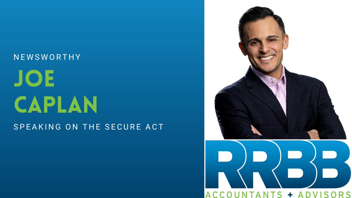 Our Tax Department Chair, Joe Caplan, will co-present “Understanding SECURE 2.0: Understanding recent Congressional changes to retirement plans,” hosted by @JFedSHAW, on March 1 at @JCCBridgewater.

For more info, read our news post! bit.ly/3XUdeQN

#CPA #Retirement