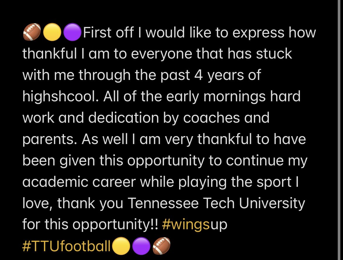 Aidan Littles (@aidan_littles) on Twitter photo 1000% committed to <a href="/TNTechFootball/">TTU Football</a> thank you for this opportunity to continue my athletic and academic career!! @TTU_CoachA <a href="/coachbhatfield/">Bruce Hatfield</a> <a href="/PFHS_Tigers/">Pigeon Forge High School</a> <a href="/PF_Football/">Pigeon Forge High School Football</a> <a href="/5StarPreps/">5Star Preps</a> #wingsup 1000% committed to <a href="/TNTechFootball/">TTU Football</a> thank you for this opportunity to continue my athletic and academic career!! @TTU_CoachA <a href="/coachbhatfield/">Bruce Hatfield</a> <a href="/PFHS_Tigers/">Pigeon Forge High School</a> <a href="/PF_Football/">Pigeon Forge High School Football</a> <a href="/5StarPreps/">5Star Preps</a> #wingsup