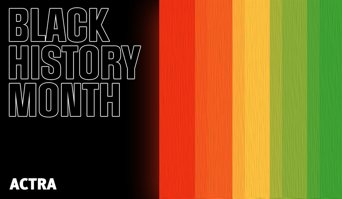 #BlackHistoryMonth celebrates the achievements of Black Canadians in our communities, in our unions &amp; on our screens. Check out <a href="/ACTRApresident/">@ACTRApresident</a> Eleanor Noble’s message: bit.ly/3kYecg8