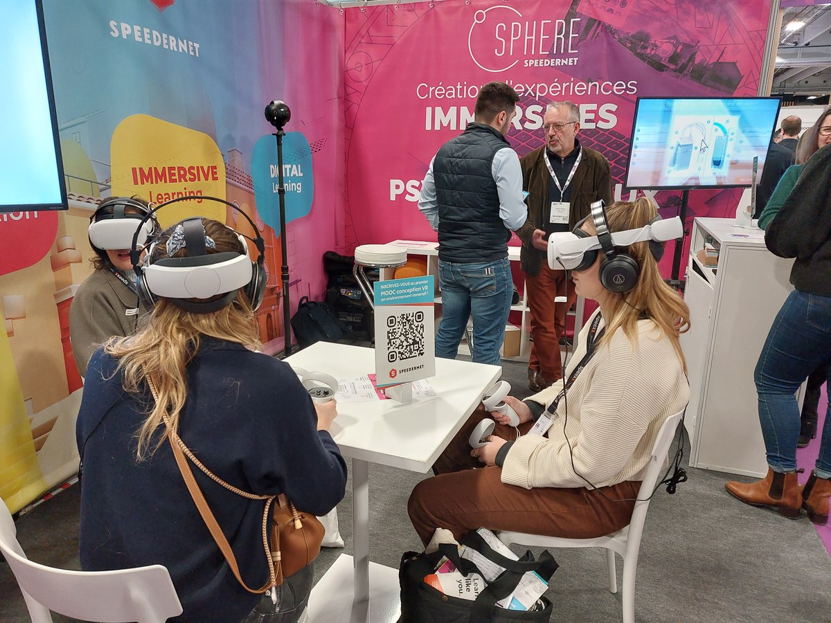 Speedernet Sphere (@teamspherevr) on Twitter photo Top départ de la 2ème journée à <a href="/LearnTechFR/">Learning Technologies France</a> !
Retrouvez-nous stand S34 et stand <a href="/EdtechFrance/">EdTech France 🇫🇷🇪🇺</a> pour échanger autour de l'#ImmersiveLearning !
Venez vivre les expériences #VR réalisées par notre partenaire <a href="/RevertoVR/">REVERTO</a> sur les risques psycho-sociaux !
#LTfrance #Edtech #RPS Top départ de la 2ème journée à <a href="/LearnTechFR/">Learning Technologies France</a> !
Retrouvez-nous stand S34 et stand <a href="/EdtechFrance/">EdTech France 🇫🇷🇪🇺</a> pour échanger autour de l'#ImmersiveLearning !
Venez vivre les expériences #VR réalisées par notre partenaire <a href="/RevertoVR/">REVERTO</a> sur les risques psycho-sociaux !
#LTfrance #Edtech #RPS