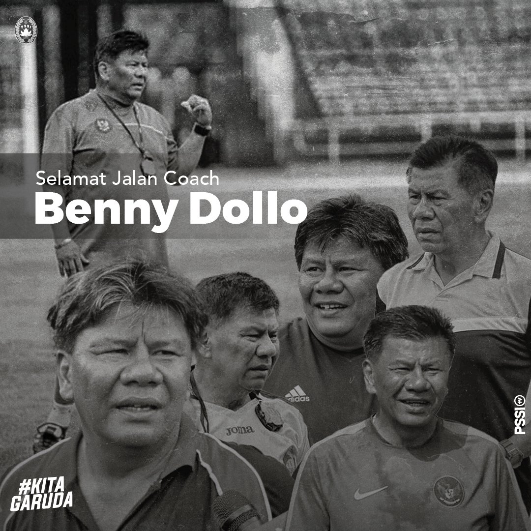 PSSI's tweet photo. Turut berduka cita atas berpulangnya Coach Benny Dollo.

Semoga almarhum diberikan tempat terbaik di sisi-Nya dan keluarga yang ditinggalkan diberikan ketabahan.

#KitaGaruda https://t.co/0rdIcWXgDq