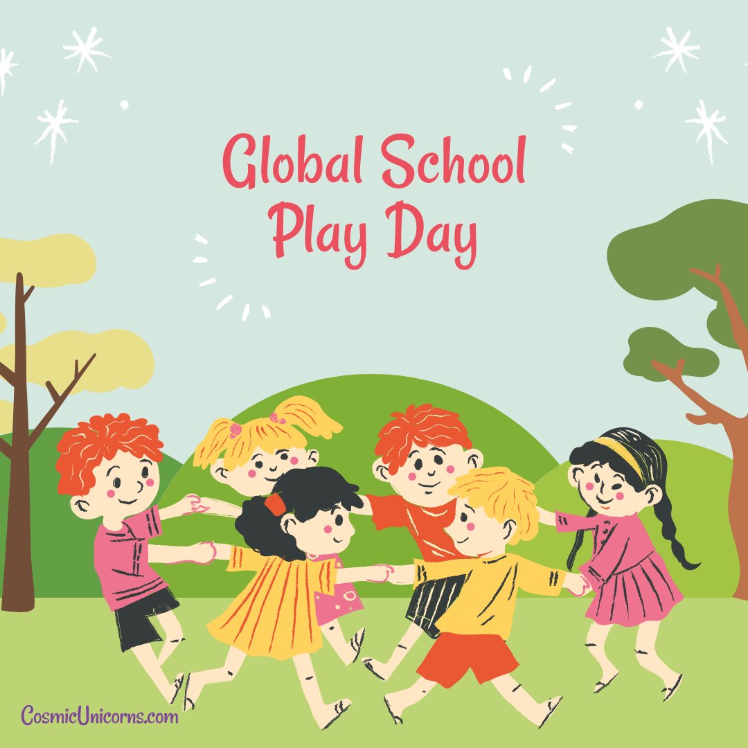 UnicornsCosmic's tweet photo. Global School Play Day is a day to remember, and a day to celebrate. Every February 1st, we recognize the importance of unstructured, regular play for children. #playbasedlearning #playmatters #globalschoolplay https://t.co/kLGh4YXPM3