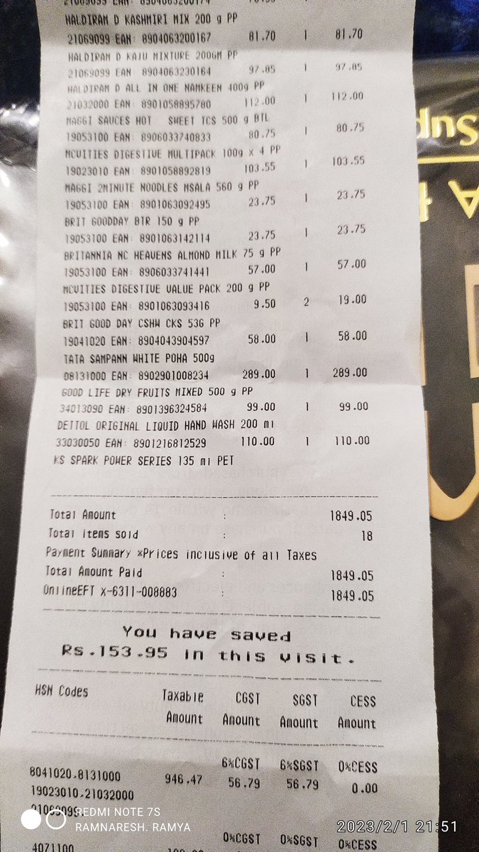 ramnareshjha's tweet image. @RelianceFreshIN @reliancejio @JioCare #smartpoint #jiopoint Dear Smartpoint, I did a shopping Rs/- 1850  from your smart point and I wanted a carry bag, so your shopkeeper asked me to pay for the carry bag, which you should give free.Should be given to you free with  carrybag