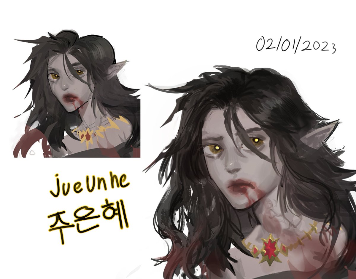 overpaint on vamp girl sketch i made year ago
#art #portrait #doodle #sketch #sketching #digitalart #character #artistontwitter #doodles #daily_drawing #1page1day #monster #monsterart #oc #ocart #redraw #vampire