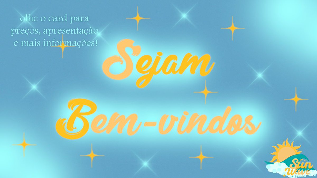 DesignSunWave's tweet image. Sejam bem vindos ao Sun Wave Design ☀️🌊

- Pedidos gratuitos todo dia 25
- Pedidos pagos sempre abertos 

sunwave.carrd.co