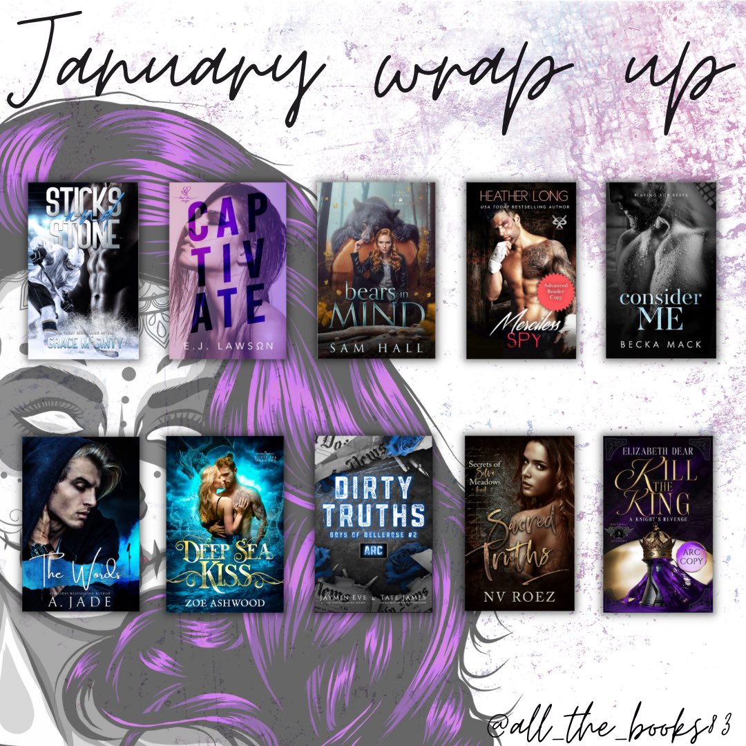 My January reads 🖤

#booktwt #darkromance #paranormalromance #books #reverseharem #NewReleases