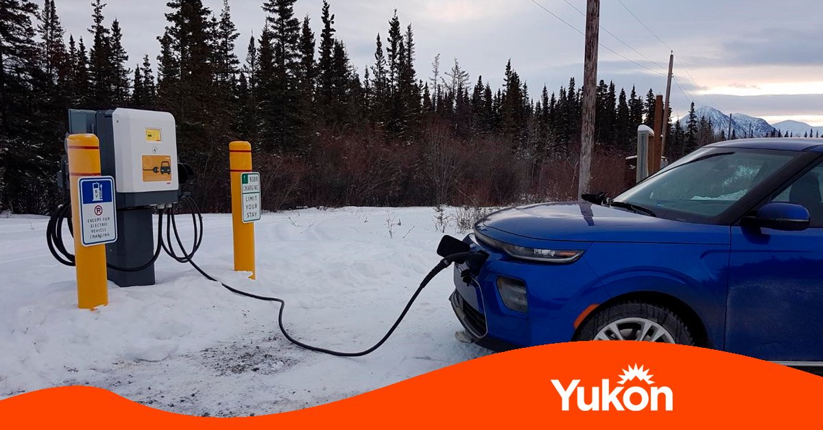 EMRYukon's tweet photo. You can now use the fast charger installed at the Mendenhall subdivision to charge your electric vehicle. See the map for the fast charging network at: https://t.co/rToahaEY2C #climateaction @NRCan https://t.co/tda7umPKRi