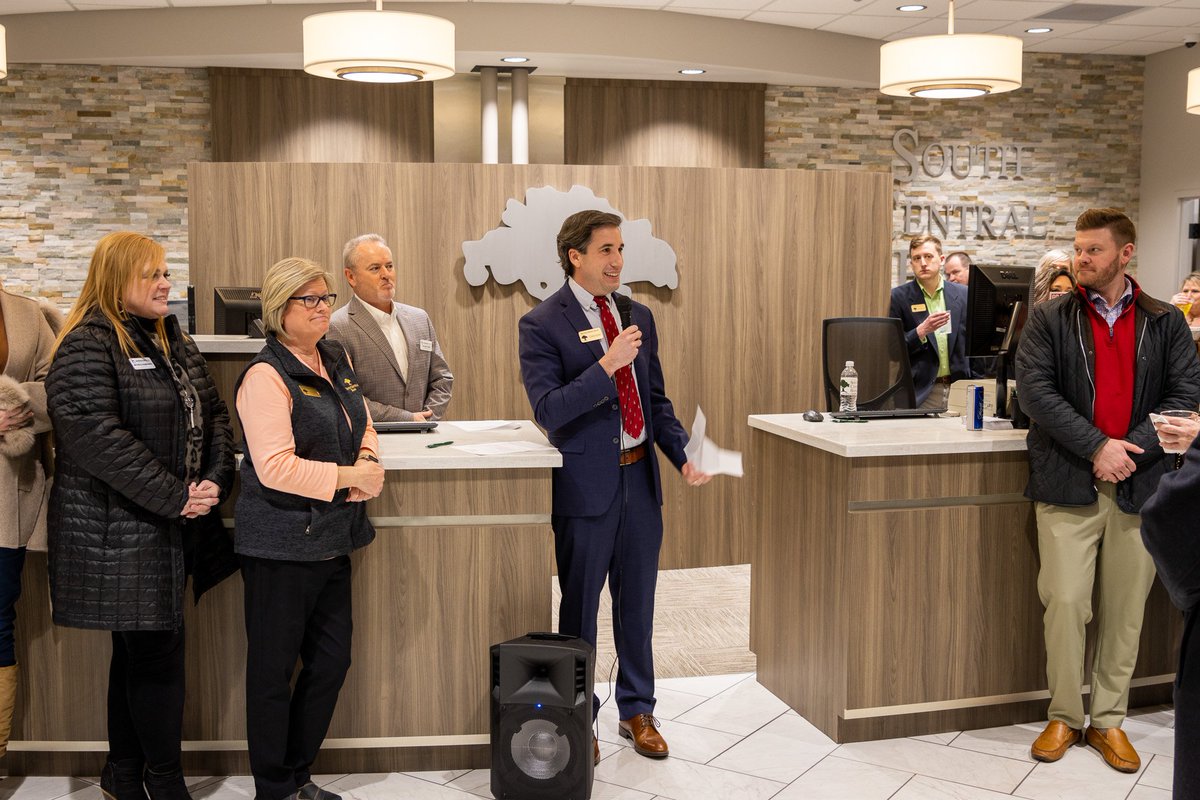 We had a wonderful night at South Central Bank with our first Business After Hours of the Year!

Thank you South Central Bank for opening your doors in your newly renovated branch on Campbell Lane. And a big thanks to everyone who came and showed their support!