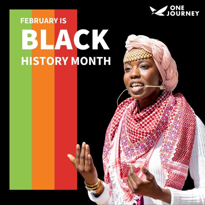 1journeyfest's tweet image. A trailblazer, Emi uses the power of poetry to advocate for refugees and marginalized groups. Check out her website to learn more about her inspiring work emi-mahmoud.com.
#blackhistorymonth #1journey #manypaths #equality #1journeyfestival
