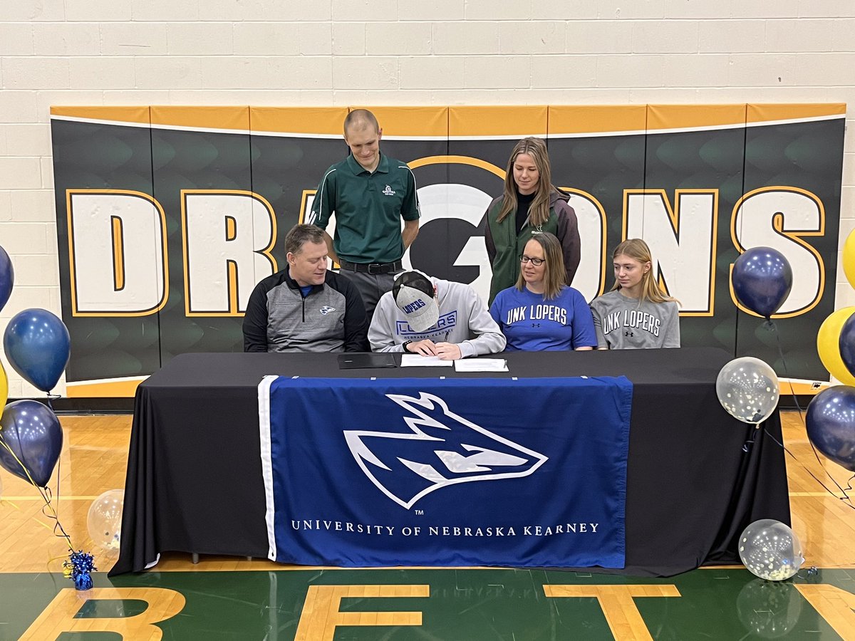 Huge congratulations to <a href="/connorreeson23/">Connor Reeson</a> for signing with @UNK_Track this morning to continue his running &amp; academic career. Your tremendous work ethic &amp; positive attitude will carry you far in life. Congrats Connor! Work still to do this spring though! #ATC #LopesUp