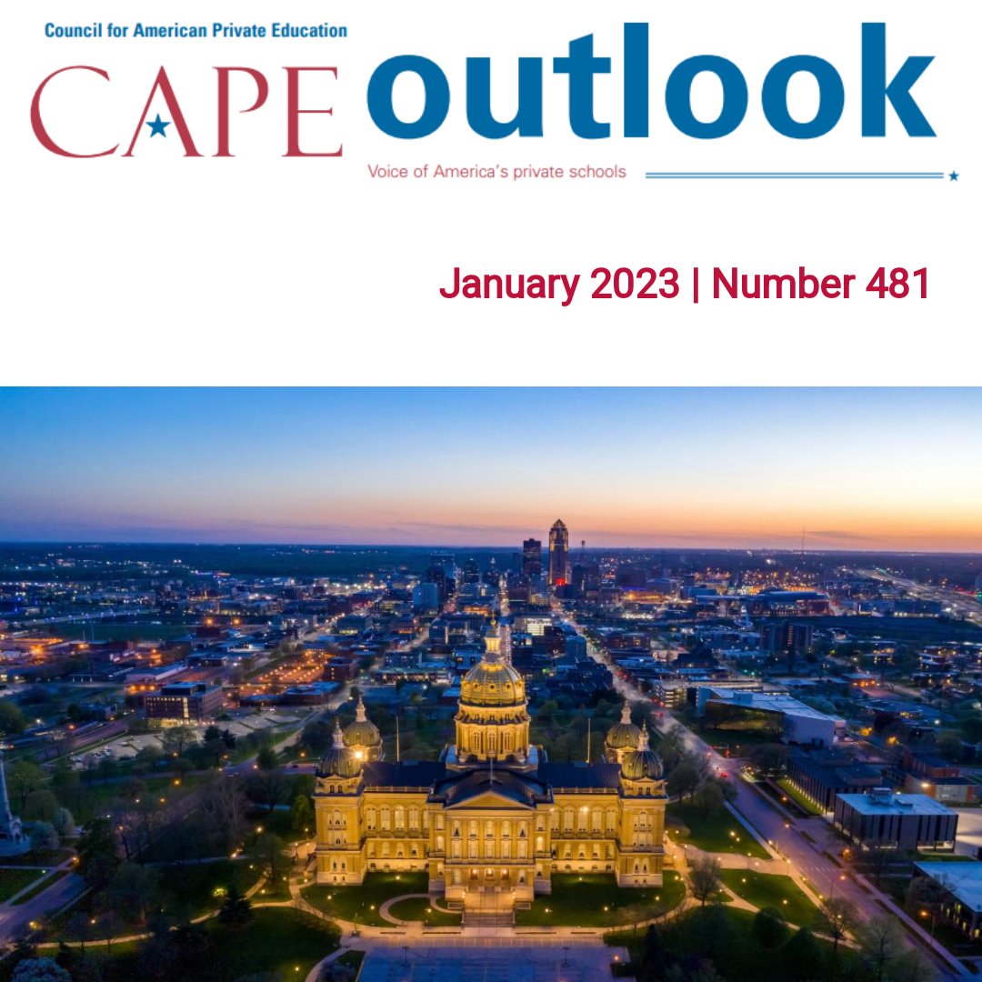MACAPEInc's tweet photo. School Choice is gaining momentum in other states. The latest news from the National Council for American Private Education. January 2023 Outlook https://t.co/7DN2NYxlMR https://t.co/64cc4buezc