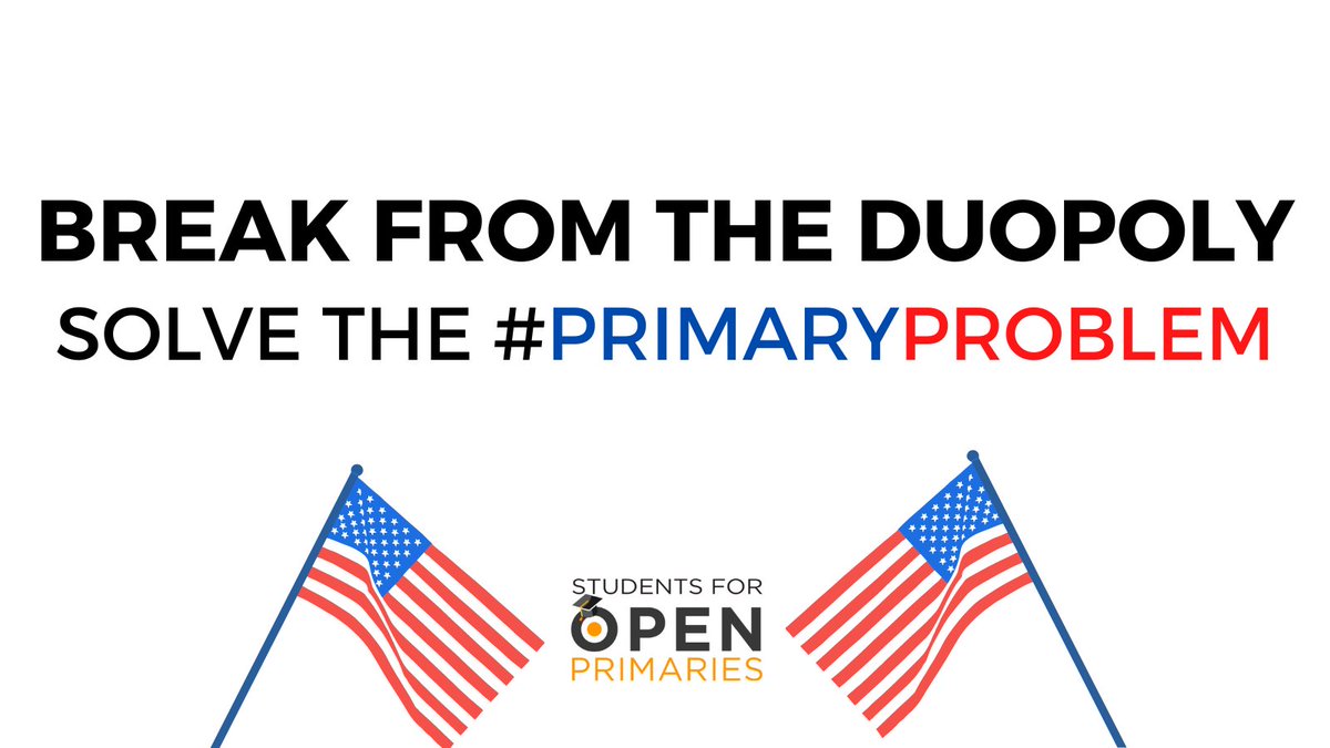 It's #FreedomDay, and we are thankful for the rights and freedoms afforded to all citizens discrimination-free.

We're working to expand freedom to the millions of independents who can't vote in closed primaries. It's time to solve the #PrimaryProblem & break from the duopoly.