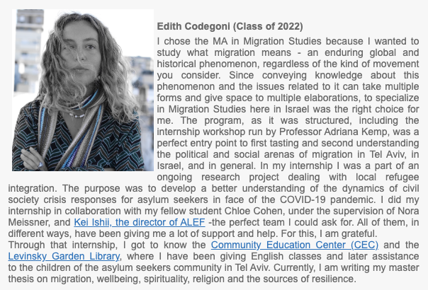 MigrationTau's tweet photo. Another week, another testimonial from our alumni. Beautiful to see how our students find their way through the program into civil society work (amongst others). #studymigration #refugees #education #humanrights https://t.co/1ExEIetAn0