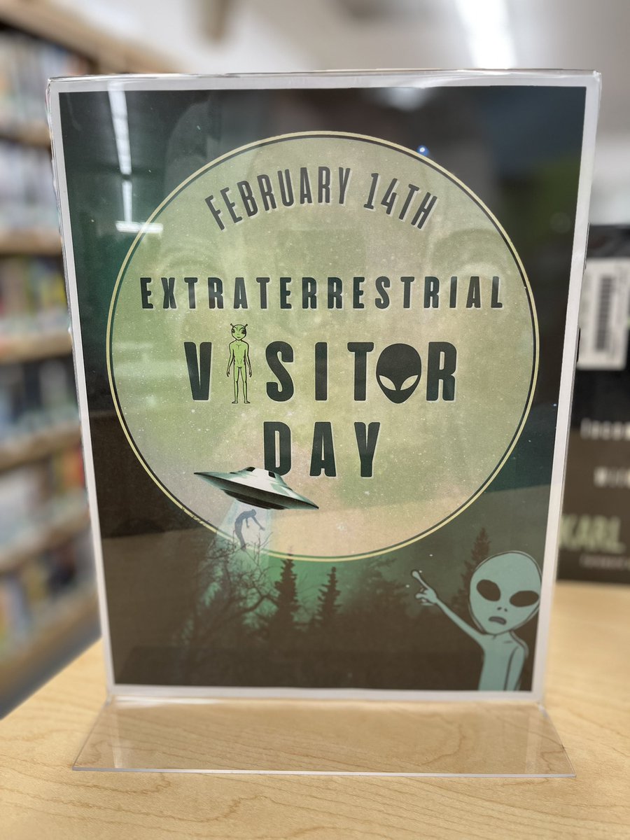 tfcoach_hirsch's tweet image. Feb. 14th is not just Valentine’s Day. An “out of this world” alternative to Valentine’s display. #bookdisplay #canvalibrarian #canvaeducator #extraterrestrialday #librarytwitter #syossethslibrary