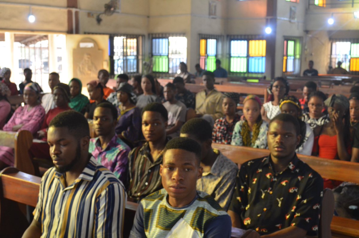 ClaretianU's tweet photo. The entire staff and students at the Inaugural mass of the 2022/2023 academic session and celebration of the Claretian Martyrs of Barbastro.
#cuncmf #claretianuniversity https://t.co/efIWSgyE0D