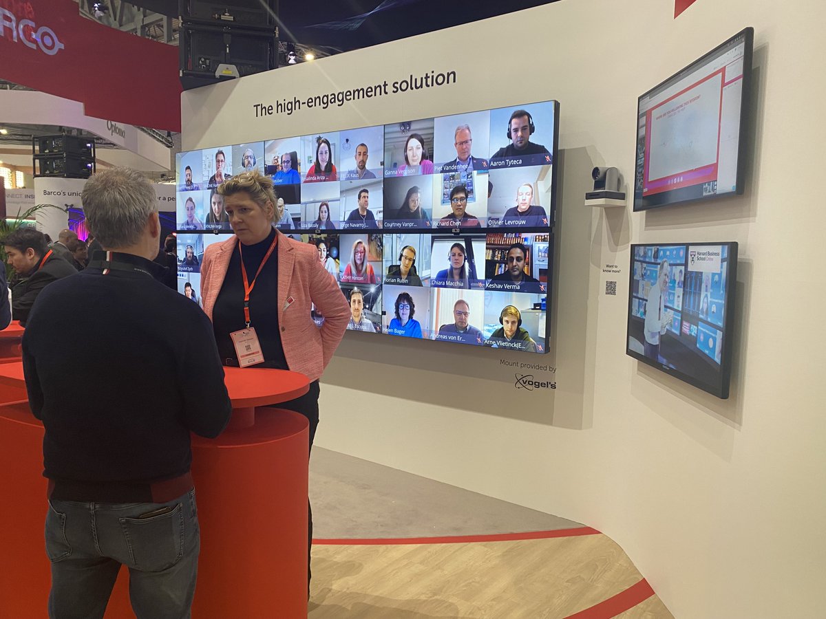 Some impressions of day 2 at #ISE2023 💙👀

Want to know more about our solutions for #hybridlearning, #imageprocessing, #hybridmeetings, #projectionmapping or #videowalls? Stop by booth 3D400 at #ISE2022, our colleagues will be happy to give you all details!

#AVTweeps