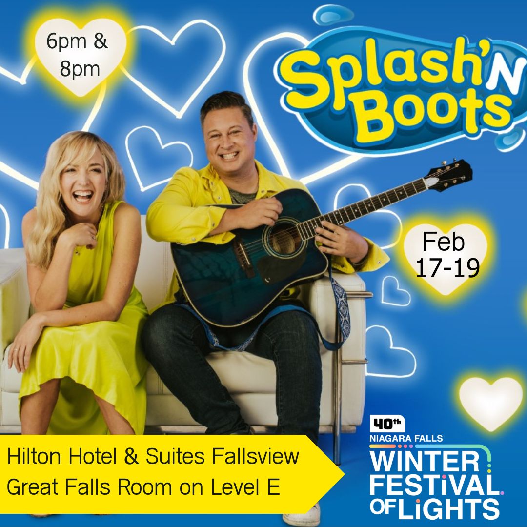 TICKETS ARE NOW AVAILABLE! 
Join the fun over the Family Day Weekend celebrating the Niagara Falls Winter Festival of Lights with Splash'N Boots!
Click here to reserve your FREE tickets as it is sure to sell out fast! 
eventbrite.ca/e/splashn-boot…