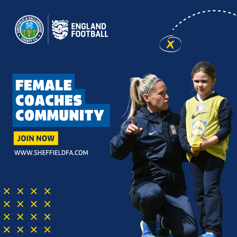 SHCFA's tweet photo. Female coach? Join our new Female Coaches Community 👩⚽

Get access to development opportunities, network with other female coaches and get the advice and support you need to progress on your coaching journey.

Join now for FREE 👇