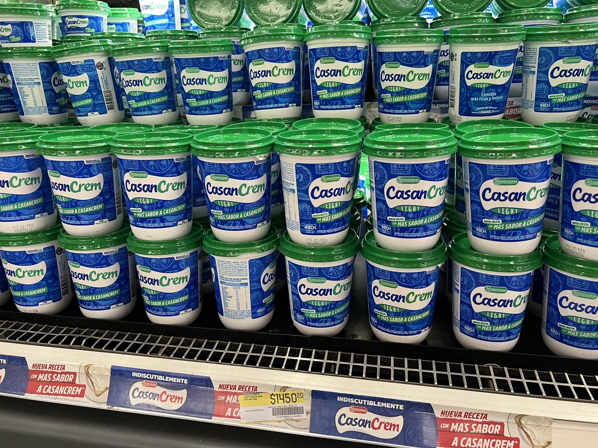 Alguna explicación para que @Coto_Ar aumente el precio casi en un 100% de una semana a la otra?
Queso Casandiet $1450.20
Una locura son fin…
@todonoticias @LNeconomia @FelipeMiguelBA @SergioMassa