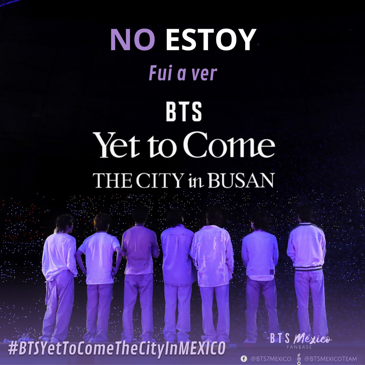 BTSARMY_MXCO's tweet photo. #BTSYetToComeTheCityInMEXICO
#BTSYetToComeInCinemas 

@BTS_twt @bts_bighit https://t.co/WtSqMRvMgj