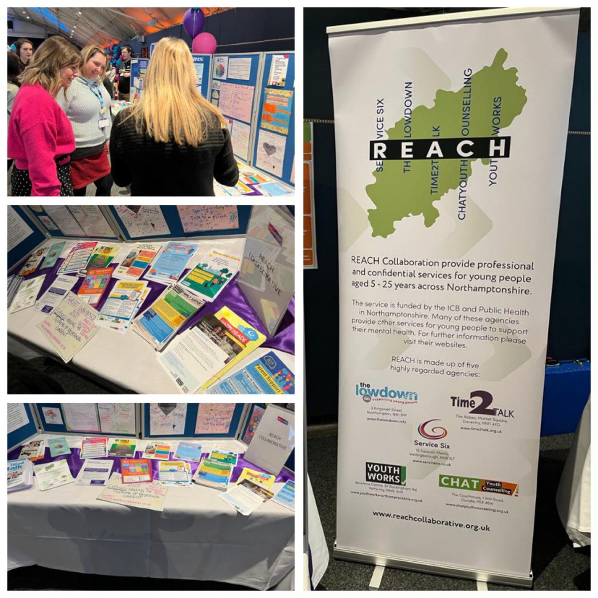 We’ve had a fabulous day with our REACH Partners at the #wearenhftcyp event. Meeting our friends and colleagues to share our information and learn what we are all doing to support young people in Northamptonshire. #wearenhft #youthservices #youngpeople #northamptonshire #nhft