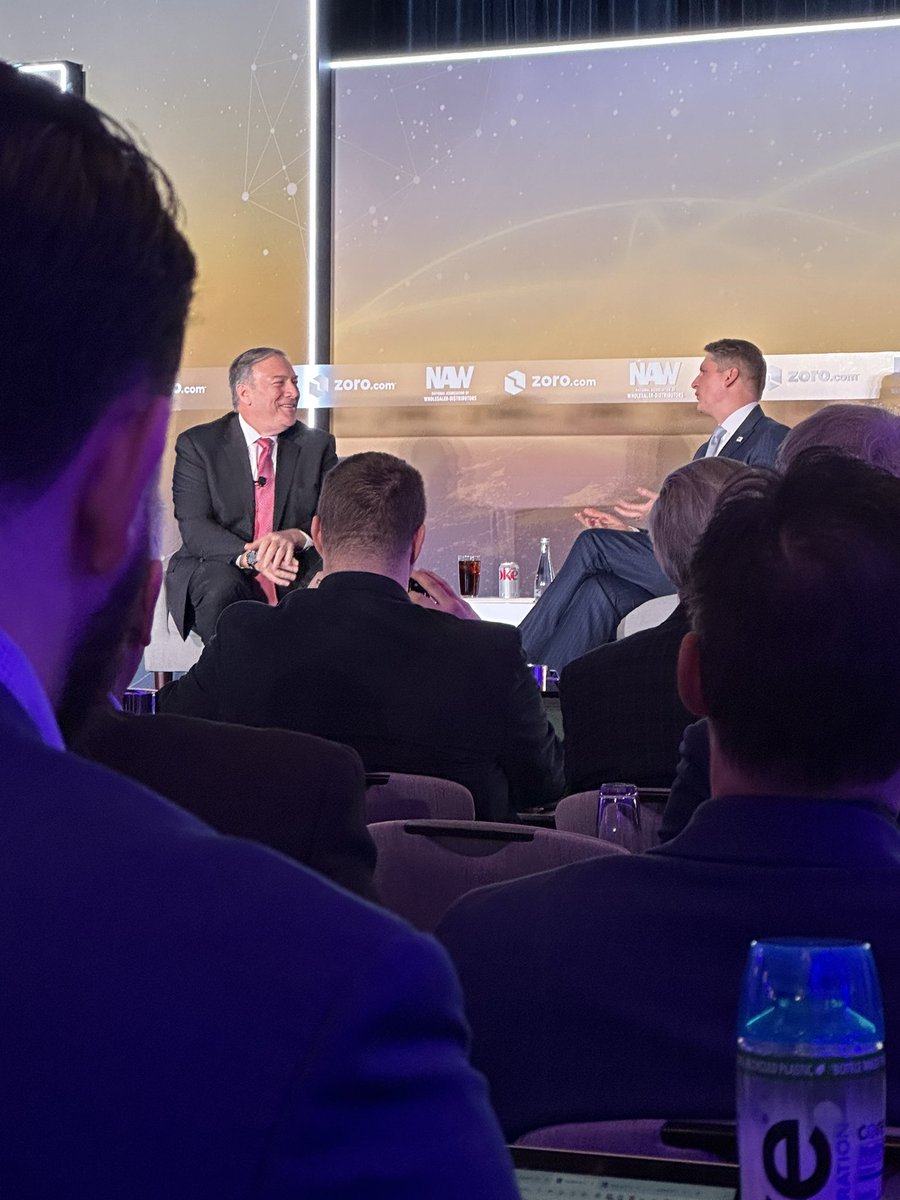 Lucky to be listening to Mike Pompeo.